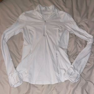 White Lululemon Define Quarter Zip